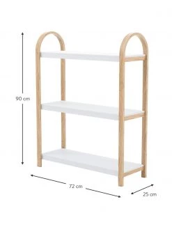 Umbra Metall-Standregal Bellwood mit Holz-Gestell, B 72 x H 90 cm -Westwingnow Geschaft Metall Standregal Bellwood mit Holz Gestell 3