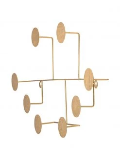 Bloomingville Metall-Wandgarderobe Fia in Gold, B 76 x H 38 cm -Westwingnow Geschaft Metall Wandgarderobe Fia in Gold 3