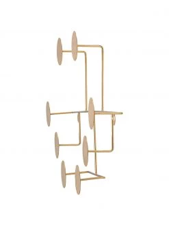 Bloomingville Metall-Wandgarderobe Fia in Gold, B 76 x H 38 cm -Westwingnow Geschaft Metall Wandgarderobe Fia in Gold 4