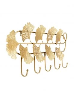 Kare Design Metall-Wandgarderobe Ginkgo, B 72 x H 31 cm