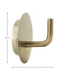 House Doctor Metall-Wandhaken Lema in Gold, 2 St&uuml;ck, Ø 6 x T 5 cm -Westwingnow Geschaft Metall Wandhaken Lema in Gold 2 Stuck 2