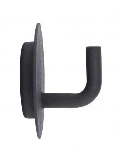 House Doctor Metall-Wandhaken Lema in Schwarz, 2 Stück, Ø 6 x T 5 cm