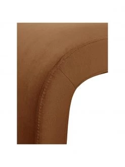 Westwing Collection Moderne Samt-Polsterbank Penelope in Braun, B 110 x H 46 cm -Westwingnow Geschaft Moderne Samt Polsterbank Penelope in Braun 5