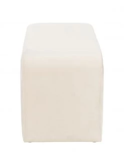 Westwing Collection Moderne Samt-Polsterbank Penelope in Cremewei&szlig;, B 110 x H 46 cm -Westwingnow Geschaft Moderne Samt Polsterbank Penelope in Cremeweiss 4