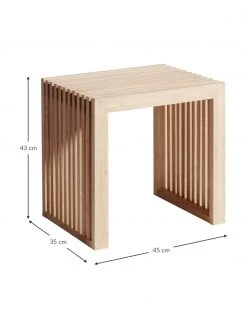 Moderner Hocker Rib aus Bambus, B 45 x H 43 cm -Westwingnow Geschaft Moderner Hocker Rib aus Bambus 3