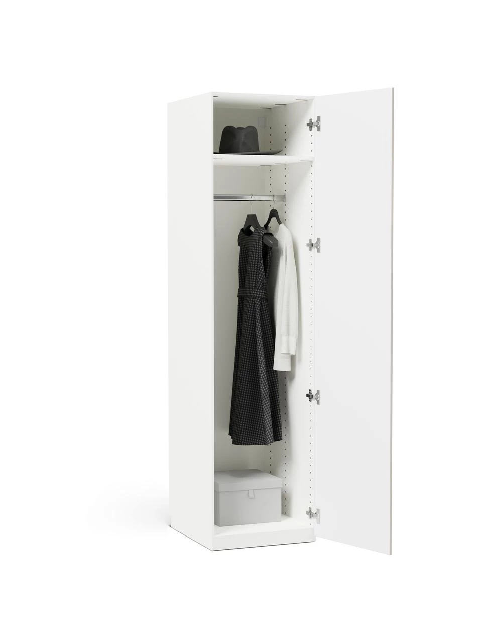 Westwing Collection Modularer Drehtürenschrank Charlotte in Beige, 50 cm Breite, mehrere Varianten, Basic Interior, Höhe 200 cm 4 Westwing Collection Modularer Drehtürenschrank Charlotte in Beige, 50 cm Breite, mehrere Varianten, Basic Interior, Höhe 200 cm – Bild 4