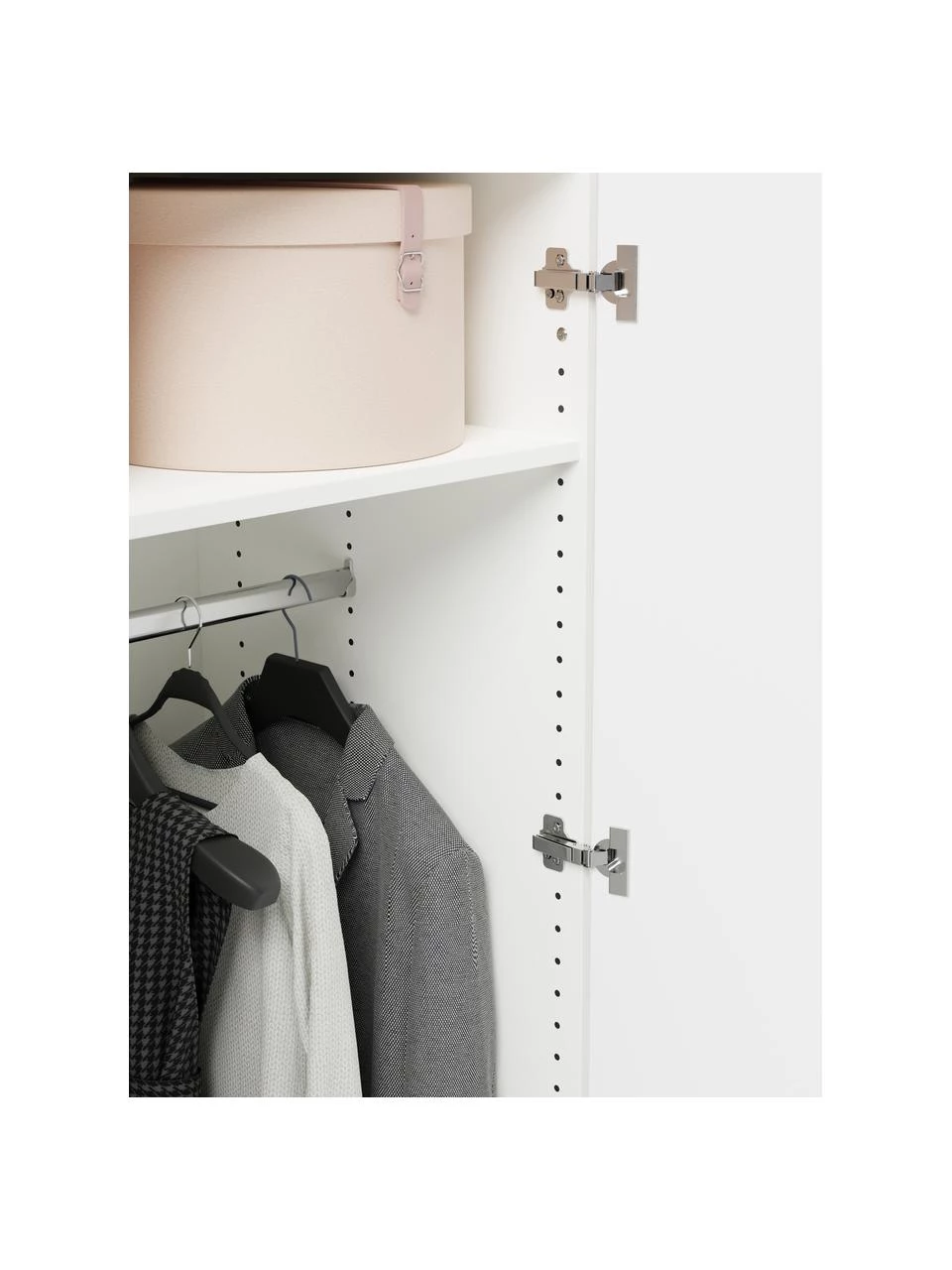 Westwing Collection Modularer Drehtürenschrank Charlotte in Beige, 50 cm Breite, mehrere Varianten, Basic Interior, Höhe 200 cm 5 Westwing Collection Modularer Drehtürenschrank Charlotte in Beige, 50 cm Breite, mehrere Varianten, Basic Interior, Höhe 200 cm – Bild 5