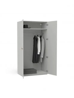 Westwing Collection Modularer Drehtürenschrank Charlotte in Grau, 100 cm Breite, mehrere Varianten, Basic Interior, Höhe 200 cm 9 Westwing Collection Modularer Drehtürenschrank Charlotte in Grau, 100 cm Breite, mehrere Varianten, Basic Interior, Höhe 200 cm -Westwingnow Geschaft Modularer Drehturenschrank Charlotte in Grau 100 cm Breite mehrere Varianten 3