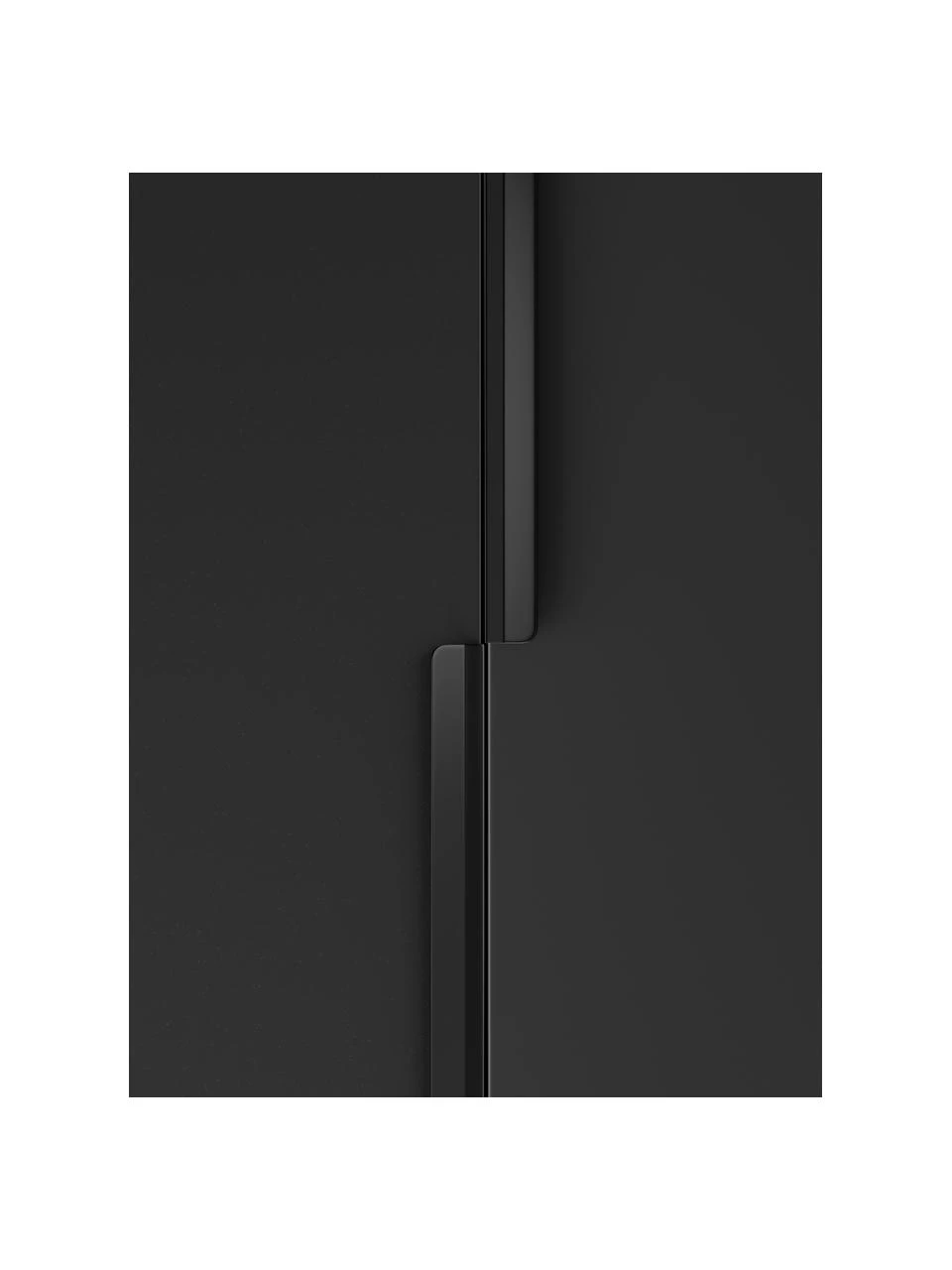 Westwing Collection Modularer Drehtürenschrank Leon in Schwarz, 100 cm Breite, mehrere Varianten, Basic Interior, Höhe 200 cm 5 Westwing Collection Modularer Drehtürenschrank Leon in Schwarz, 100 cm Breite, mehrere Varianten, Basic Interior, Höhe 200 cm – Bild 5