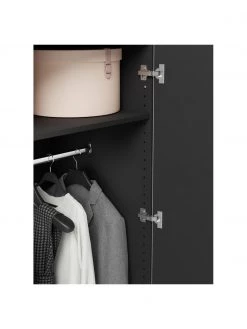 Westwing Collection Modularer Drehtürenschrank Leon in Schwarz, 50 cm Breite, mehrere Varianten, Basic Interior, Höhe 200 cm 10 Westwing Collection Modularer Drehtürenschrank Leon in Schwarz, 50 cm Breite, mehrere Varianten, Basic Interior, Höhe 200 cm -Westwingnow Geschaft Modularer Drehturenschrank Leon in Schwarz 50 cm Breite mehrere Varianten 4