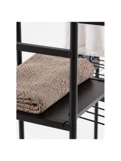 Offener Metall-Kleiderschrank Storn in Schwarz, B 120 x H 182 cm -Westwingnow Geschaft Offener Metall Kleiderschrank Storn in Schwarz 5