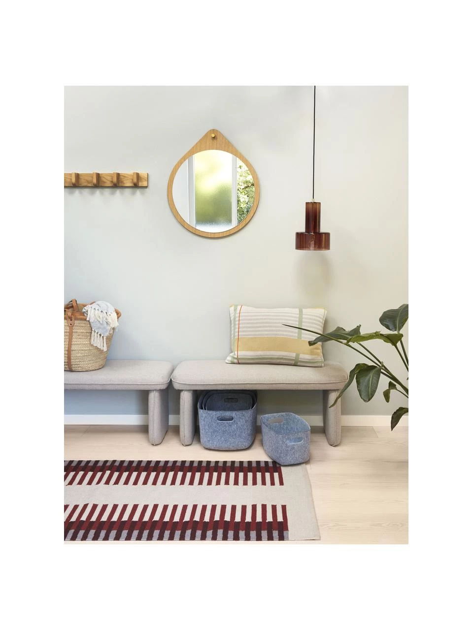 Hübsch Polsterbank Mellow in Beige, B 100 x H 40 cmNur noch wenige verfügbar 2 Hübsch Polsterbank Mellow in Beige, B 100 x H 40 cmNur noch wenige verfügbar – Bild 2