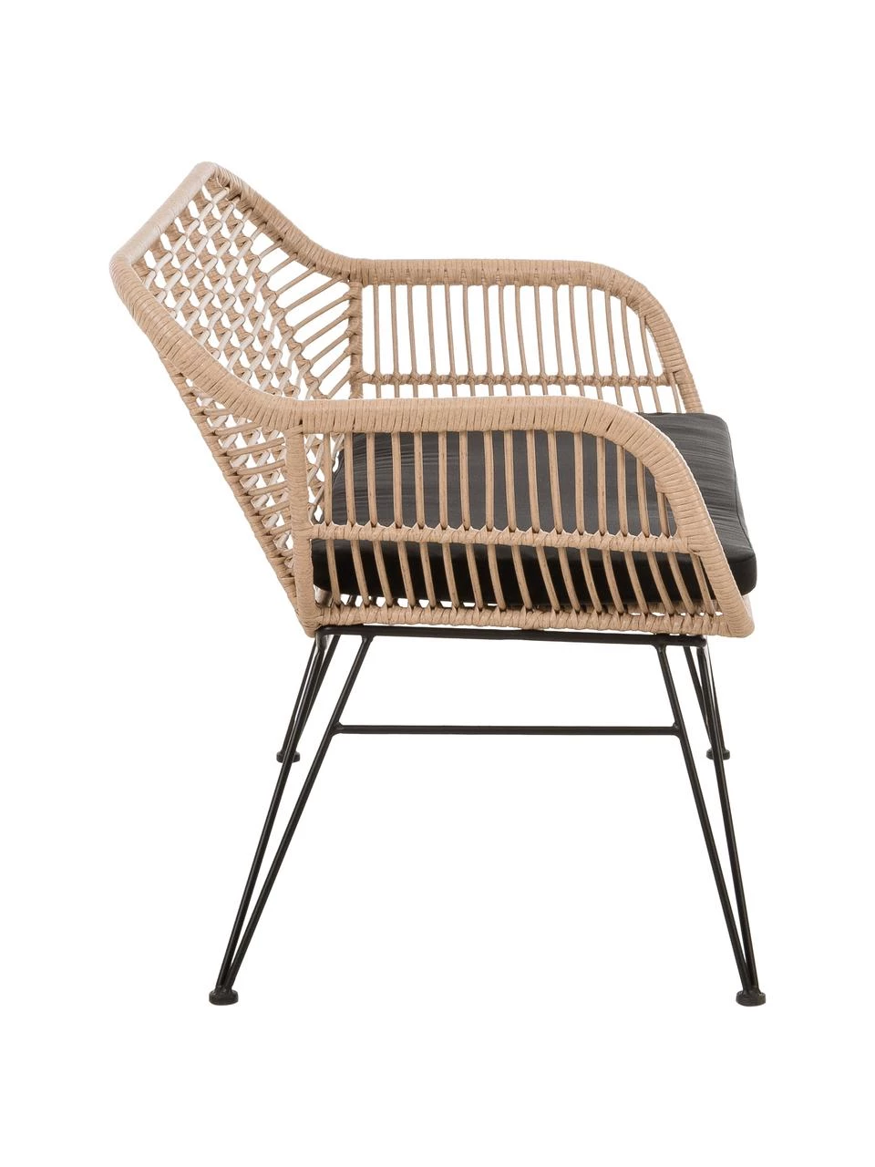 Westwing Collection Polyrattan-Sitzbank Costa in Hellbraun, B 126 x H 81 cm 5 Westwing Collection Polyrattan-Sitzbank Costa in Hellbraun, B 126 x H 81 cm – Bild 5