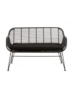 Westwing Collection Polyrattan-Sitzbank Costa in Schwarz, B 126 x H 81 cm 8 Westwing Collection Polyrattan-Sitzbank Costa in Schwarz, B 126 x H 81 cm -Westwingnow Geschaft Polyrattan Sitzbank Costa in Schwarz 2