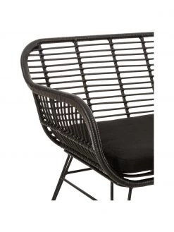 Westwing Collection Polyrattan-Sitzbank Costa in Schwarz, B 126 x H 81 cm 11 Westwing Collection Polyrattan-Sitzbank Costa in Schwarz, B 126 x H 81 cm -Westwingnow Geschaft Polyrattan Sitzbank Costa in Schwarz 5