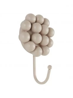 Jotex Porzellan-Wandhaken Benevento in Beige, 2 Stück, B 11 x H 16 cm