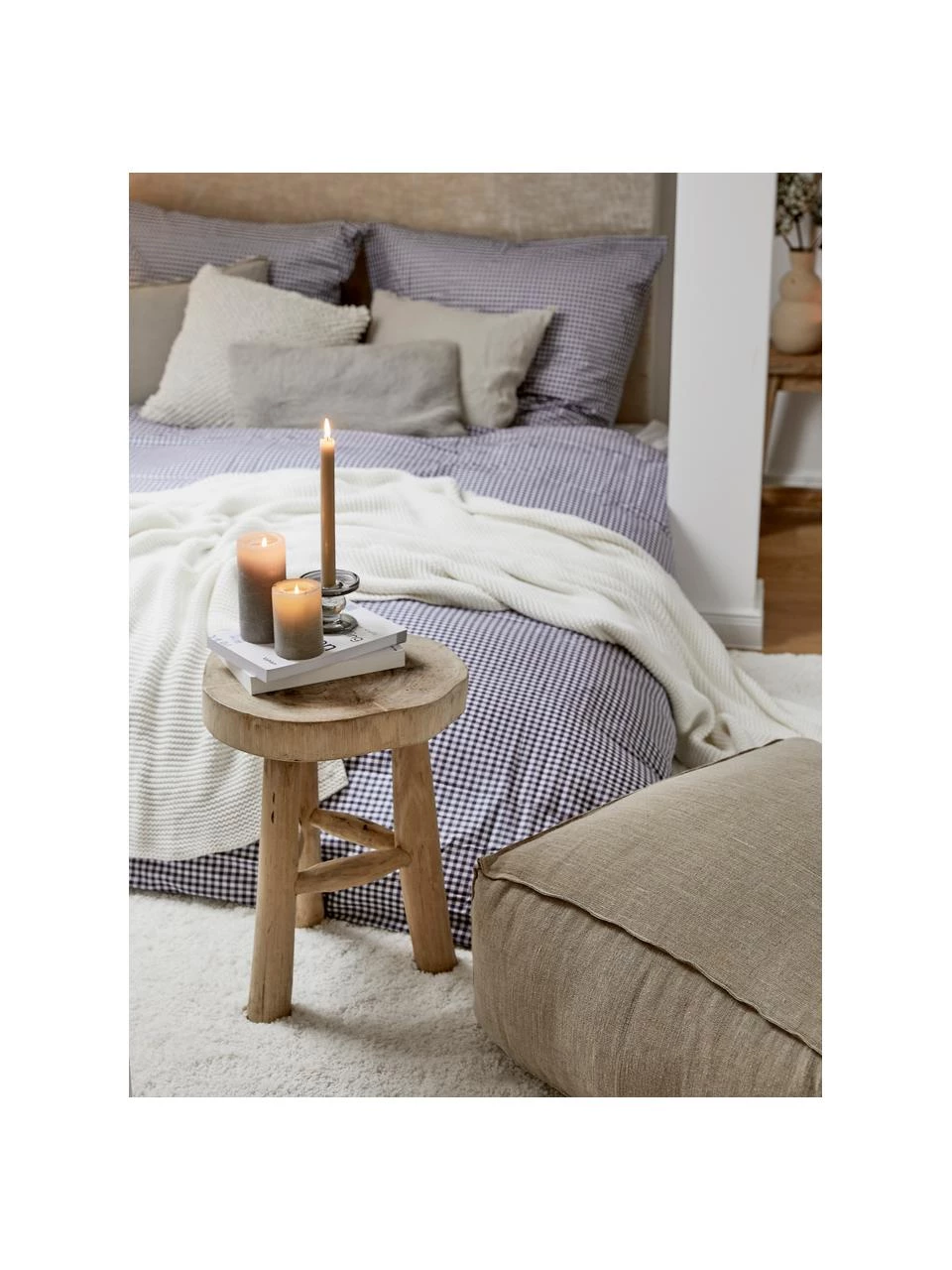 Runder Hocker Beachside aus Mungurholz, Ø 40 x H 50 cm 2 Runder Hocker Beachside aus Mungurholz, Ø 40 x H 50 cm – Bild 2