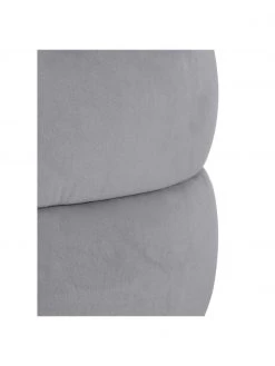 Westwing Collection Samt-Hocker Alto in Grau, Ø 42 x H 47 cm -Westwingnow Geschaft Samt Hocker Alto in Grau 4