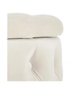 Westwing Collection Samt-Hocker Chiara mit Stauraum in Cremeweiß, Ø 50 x H 42 cm 11 Westwing Collection Samt-Hocker Chiara mit Stauraum in Cremeweiß, Ø 50 x H 42 cm -Westwingnow Geschaft Samt Hocker Chiara mit Stauraum in Cremeweiss 5