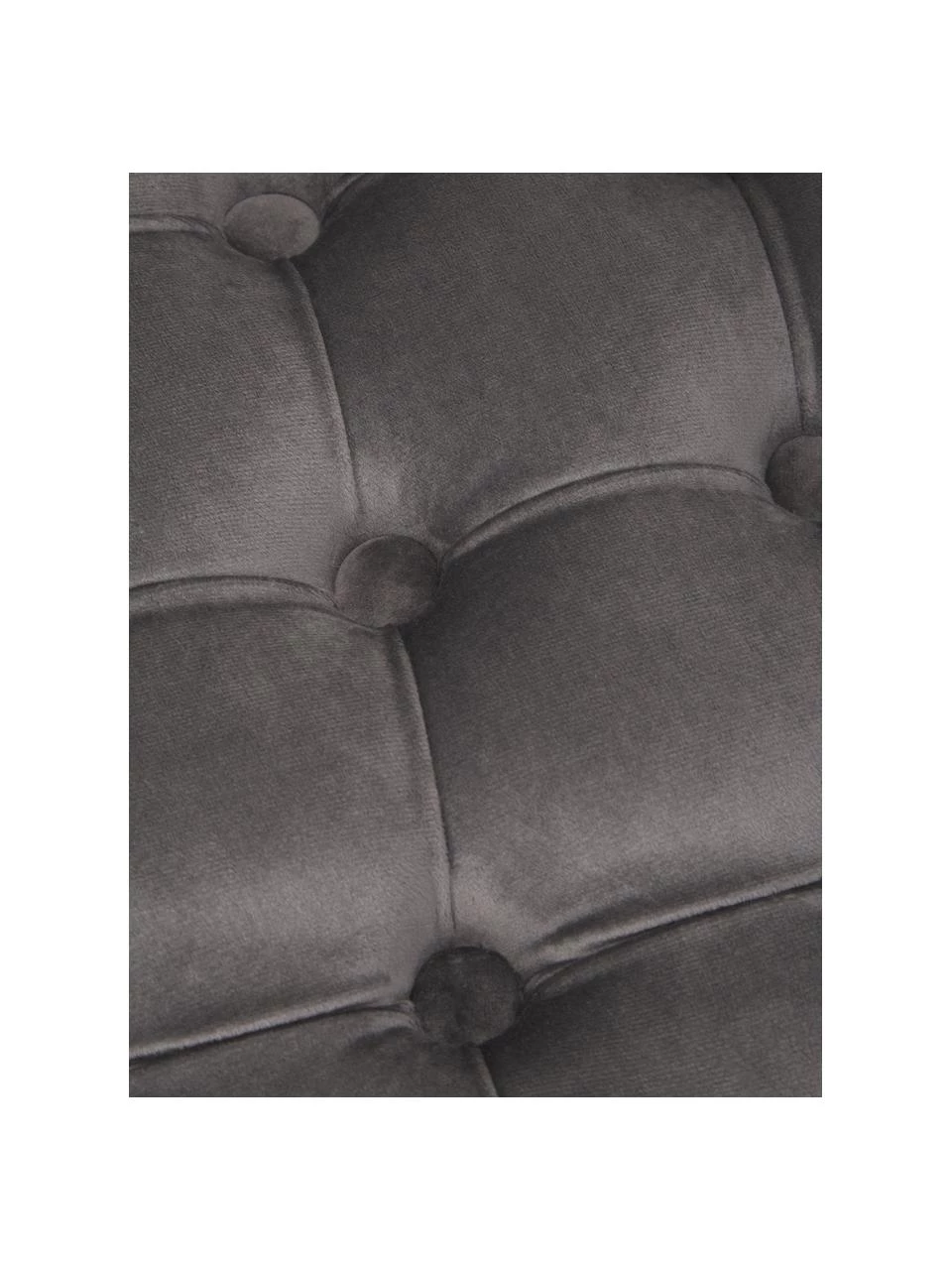 Westwing Collection Samt-Hocker Chiara mit Stauraum in Dunkelgrau, Ø 50 x H 42 cm 5 Westwing Collection Samt-Hocker Chiara mit Stauraum in Dunkelgrau, Ø 50 x H 42 cm – Bild 5