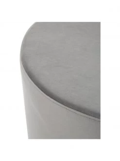 Westwing Collection Samt-Hocker Daisy in Grau, Ø 54 x H 38 cm -Westwingnow Geschaft Samt Hocker Daisy in Grau 10