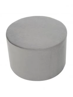 Westwing Collection Samt-Hocker Daisy in Grau, Ø 54 x H 38 cm -Westwingnow Geschaft Samt Hocker Daisy in Grau 9