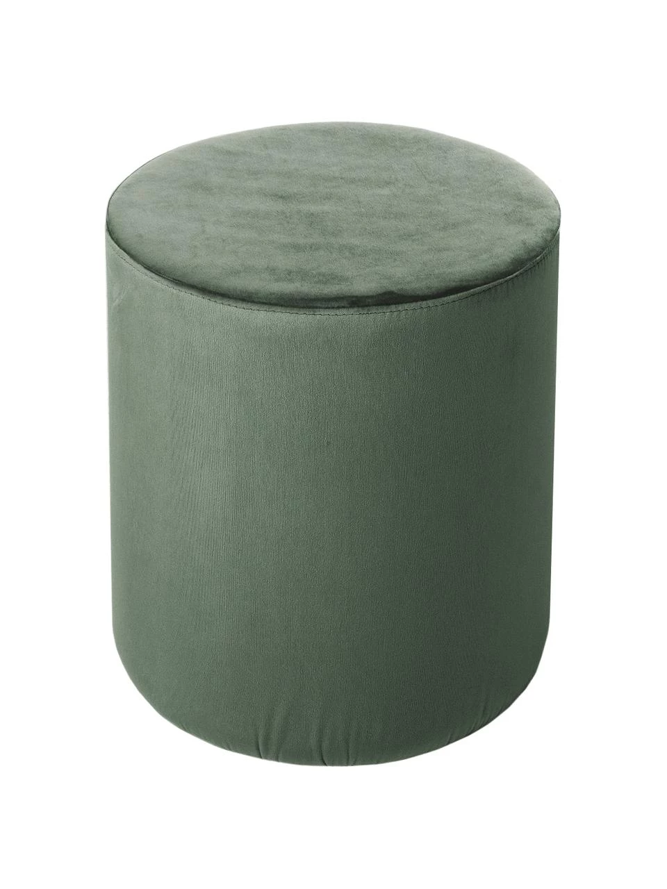 Westwing Collection Samt-Hocker Daisy in Grün, Ø 38 x H 45 cm 4 Westwing Collection Samt-Hocker Daisy in Grün, Ø 38 x H 45 cm – Bild 4