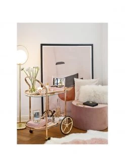 Westwing Collection Samt-Hocker Daisy in Rosa, Ø 54 x H 38 cm -Westwingnow Geschaft Samt Hocker Daisy in Rosa 8