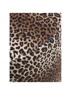 Westwing Collection Samt-Hocker Daisy mit braunem Leo-Muster, Ø 54 x H 38 cm -Westwingnow Geschaft Samt Hocker Daisy mit braunem Leo Muster 5