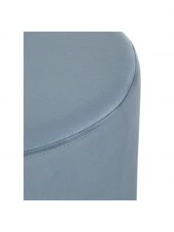 Westwing Collection Samt-Hocker Orchid in Hellblau, Ø 38 x H 38 cm -Westwingnow Geschaft Samt Hocker Orchid in Hellblau 4