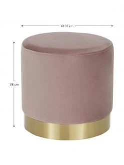 Westwing Collection Samt-Hocker Orchid in Rosa, Ø 38 x H 38 cm 9 Westwing Collection Samt-Hocker Orchid in Rosa, Ø 38 x H 38 cm -Westwingnow Geschaft Samt Hocker Orchid in Rosa 3
