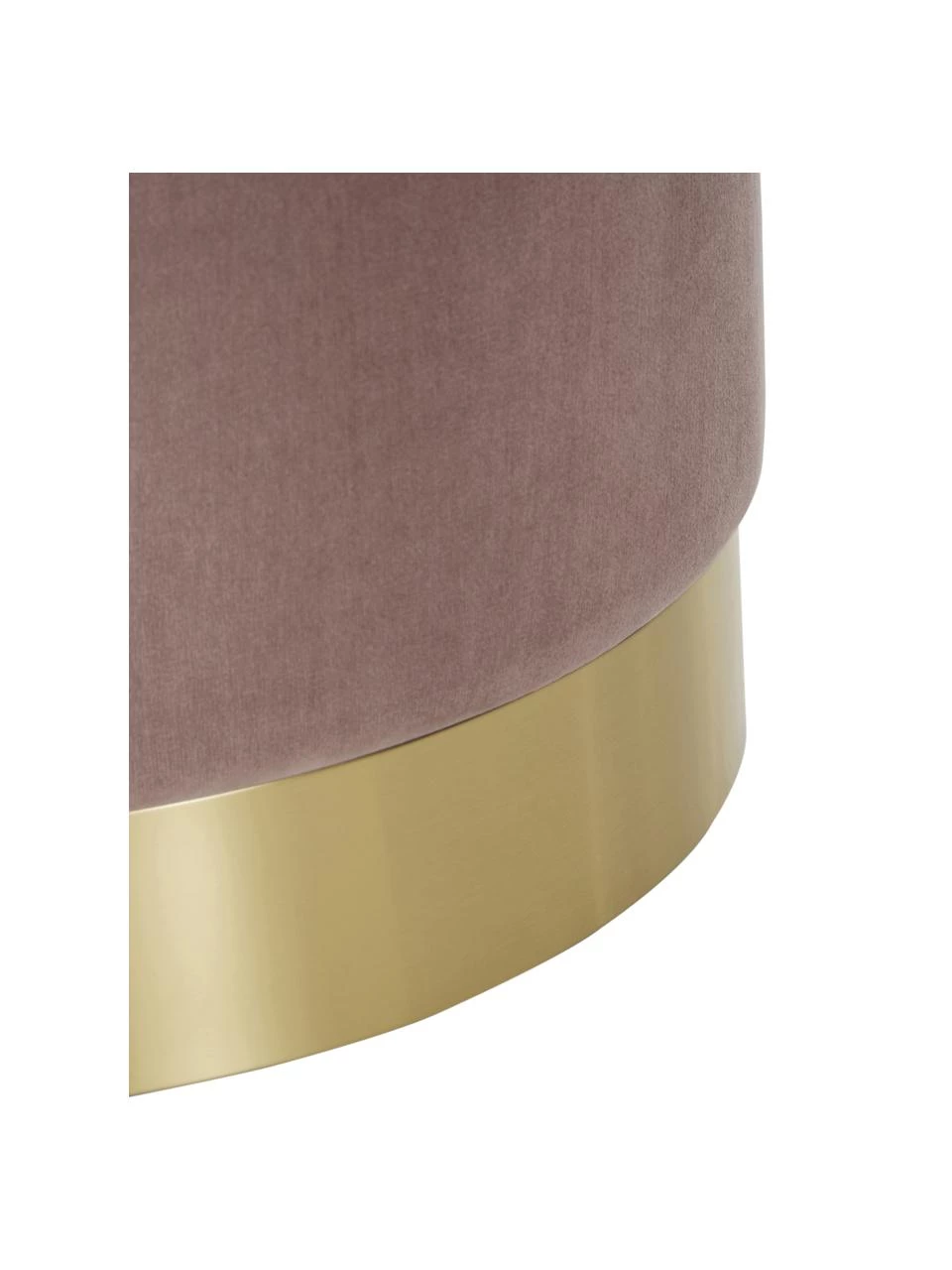 Westwing Collection Samt-Hocker Orchid in Rosa, Ø 38 x H 38 cm 6 Westwing Collection Samt-Hocker Orchid in Rosa, Ø 38 x H 38 cm – Bild 6