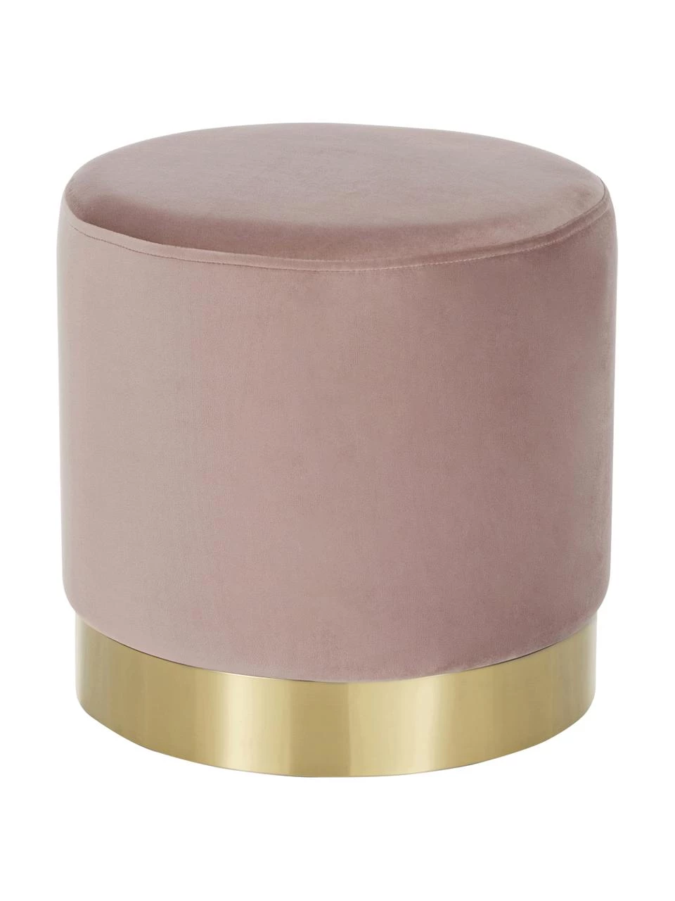 Westwing Collection Samt-Hocker Orchid in Rosa, Ø 38 x H 38 cm 1 Westwing Collection Samt-Hocker Orchid in Rosa, Ø 38 x H 38 cm