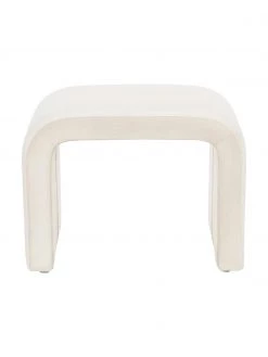 Westwing Collection Samt-Hocker Penelope in Cremewei&szlig;, B 61 x H 46 cm -Westwingnow Geschaft Samt Hocker Penelope in Cremeweiss 3