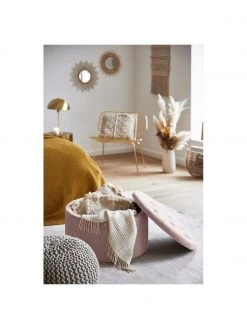 Samt-Hocker Retina mit Stauraum in Altrosa, Ø 60 x H 35 cm 8 Samt-Hocker Retina mit Stauraum in Altrosa, Ø 60 x H 35 cm -Westwingnow Geschaft Samt Hocker Retina mit Stauraum in Altrosa 2