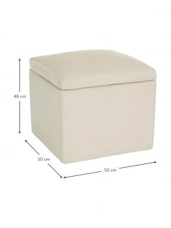 Westwing Collection Samt-Hocker Winou mit Stauraum in Beige, B 50 x H 48 cm 8 Westwing Collection Samt-Hocker Winou mit Stauraum in Beige, B 50 x H 48 cm -Westwingnow Geschaft Samt Hocker Winou mit Stauraum in Beige 2