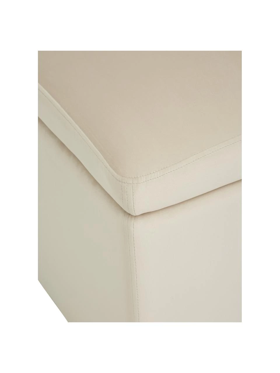 Westwing Collection Samt-Hocker Winou mit Stauraum in Beige, B 50 x H 48 cm 6 Westwing Collection Samt-Hocker Winou mit Stauraum in Beige, B 50 x H 48 cm – Bild 6
