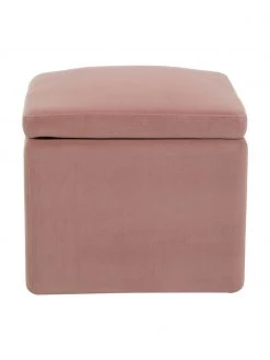Westwing Collection Samt-Hocker Winou mit Stauraum in Rosa, B 50 x H 48 cm -Westwingnow Geschaft Samt Hocker Winou mit Stauraum in Rosa 2