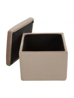 Westwing Collection Samt-Hocker Winou mit Stauraum in Taupe, B 50 x H 48 cm 8 Westwing Collection Samt-Hocker Winou mit Stauraum in Taupe, B 50 x H 48 cm -Westwingnow Geschaft Samt Hocker Winou mit Stauraum in Taupe 2