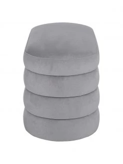 Westwing Collection Samt-Polsterbank Alto in Grau, B 110 x H 47 cm -Westwingnow Geschaft Samt Polsterbank Alto in Grau 5