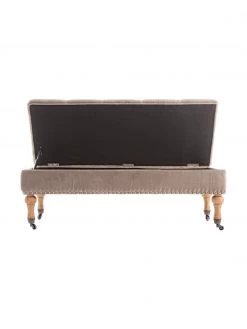 Bizzotto Samt-Polsterbank Arlette mit Stauraum, B 110 x H 40 cm 10 Bizzotto Samt-Polsterbank Arlette mit Stauraum, B 110 x H 40 cm -Westwingnow Geschaft Samt Polsterbank Arlette mit Stauraum 4