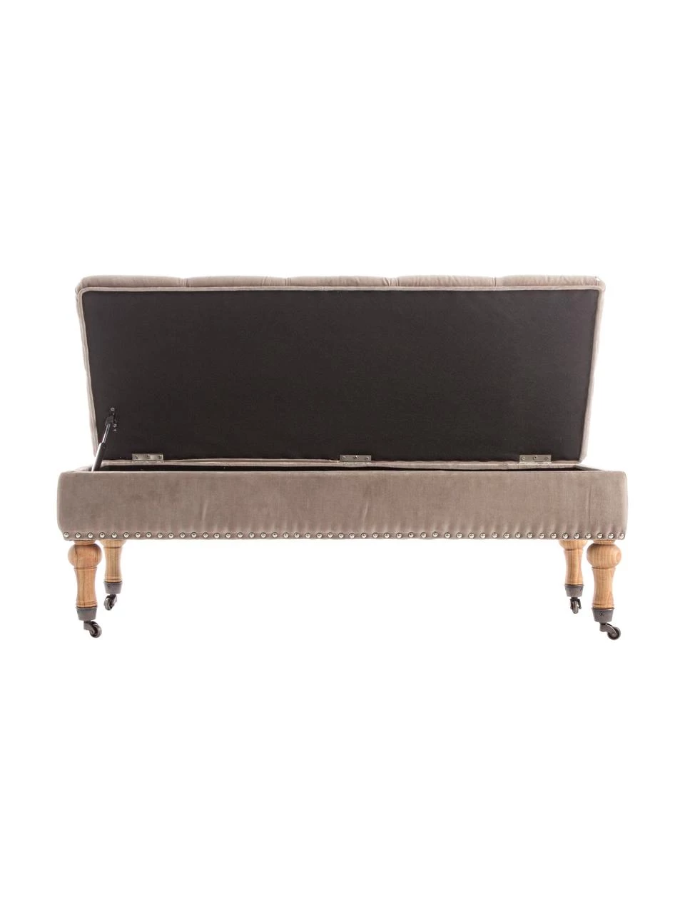 Bizzotto Samt-Polsterbank Arlette mit Stauraum, B 110 x H 40 cm 5 Bizzotto Samt-Polsterbank Arlette mit Stauraum, B 110 x H 40 cm – Bild 5