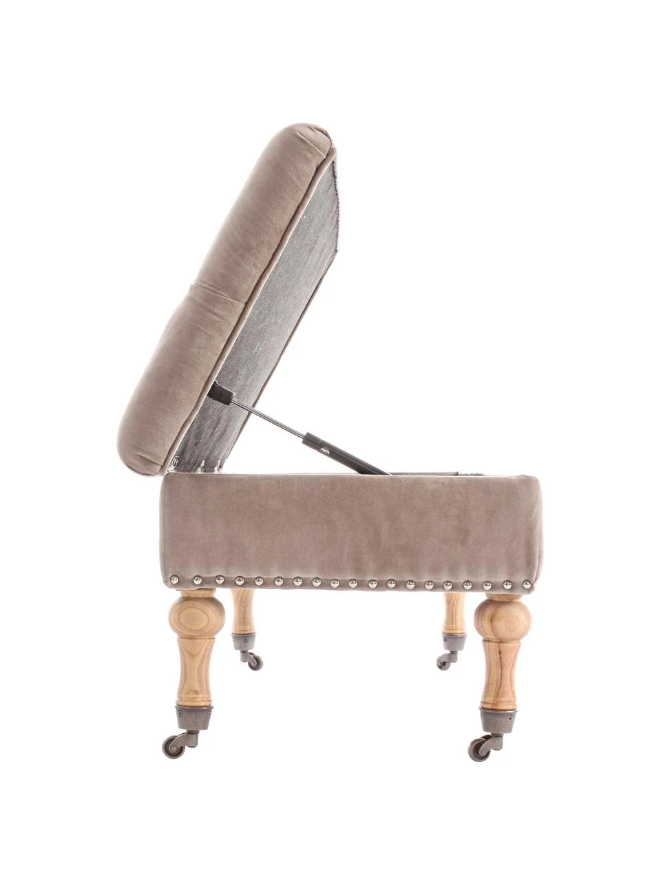 Bizzotto Samt-Polsterbank Arlette mit Stauraum, B 110 x H 40 cm 6 Bizzotto Samt-Polsterbank Arlette mit Stauraum, B 110 x H 40 cm – Bild 6