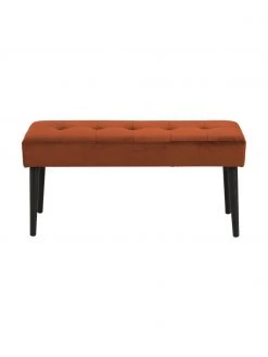 Samt-Polsterbank Glory in Rot, B 95 x H 45 cm 9 Samt-Polsterbank Glory in Rot, B 95 x H 45 cm -Westwingnow Geschaft Samt Polsterbank Glory in Rot 3