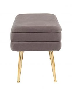 Bizzotto Samt-Polsterbank Pavlina mit Stauraumfunktion, B 80 x H 42 cm -Westwingnow Geschaft Samt Polsterbank Pavlina mit Stauraumfunktion 17