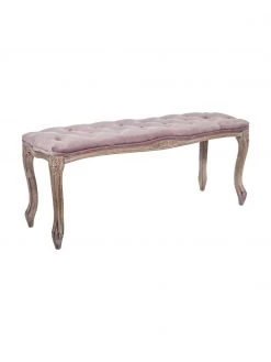 Bizzotto Samt-Sitzbank Mathilde im Barock Stil, B 110 x H 47 cm