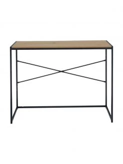 Schmaler Schreibtisch Seaford aus Holz und Metall, B 100 x T 45 cm -Westwingnow Geschaft Schmaler Schreibtisch Seaford aus Holz und Metall 3