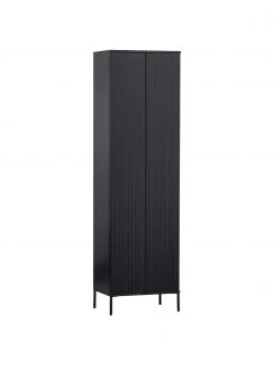 Schrank Avourio mit geriffelter Front aus Kiefernholz, B 60 x H 210 cm