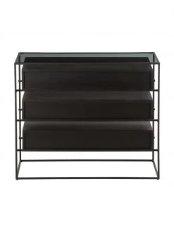 Westwing Collection Schubladenkommode Lyle mit Glasplatte, B 100 x H 82 cm -Westwingnow Geschaft Schubladenkommode Lyle mit Glasplatte 5