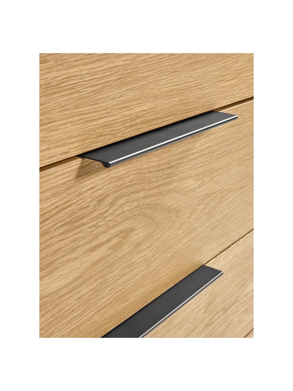 Schubladenkommode Stellar aus Eichenholzfurnier, B 100 x H 90 cm 5 Schubladenkommode Stellar aus Eichenholzfurnier, B 100 x H 90 cm – Bild 5